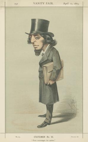 Carlo Pellegrini Politicians - Vanity Fair. 'Pour encourager les autres'. The Rt. Hon. James Stansfeld. 10 April 1869
