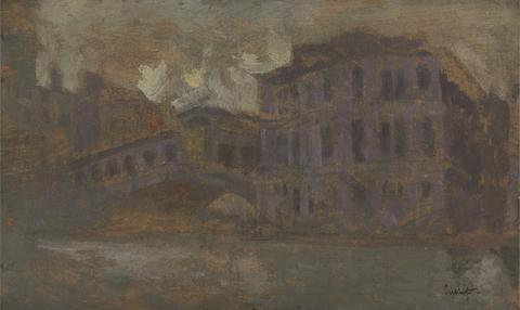 Walter Richard Sickert Venice, the Rialto Bridge and the Palazzo dei Camerlenghi