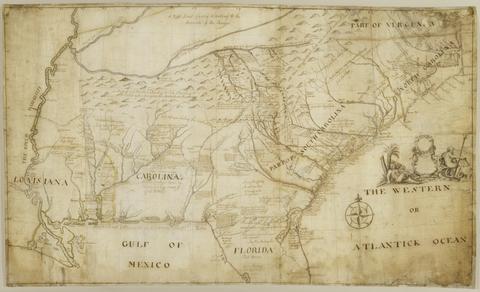 Hammerton, William, -1732. Map of the southeastern part of North America.