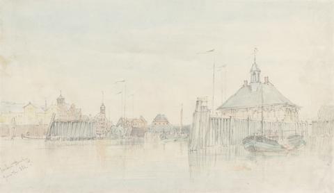 Alfred Gomersal Vickers Harbour, Hamburg from the Elbe