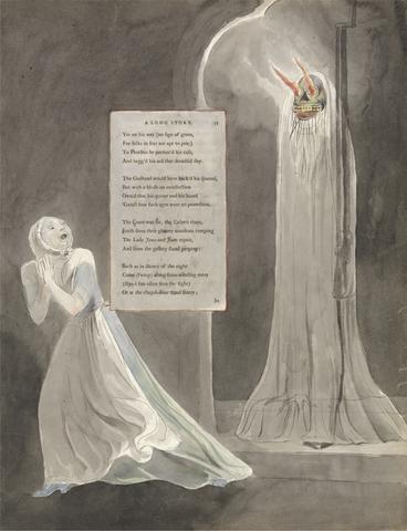 William Blake The Poems of Thomas Gray, Design 31, "A Long Story."