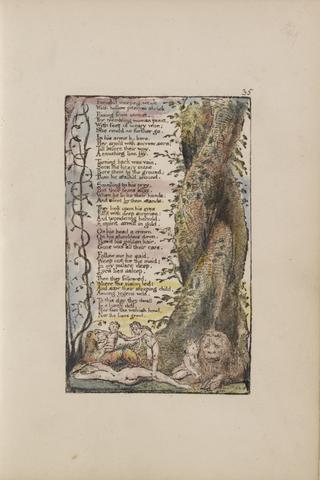 William Blake Songs of Innocence and of Experience, Plate 35, "The Little Girl Found" (Bentley 36)