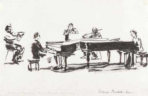 Patrick Procktor Mozart C in E flat for Two Pianos Cristoph Eschenbach Justin Frank