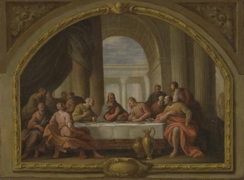 Sir James Thornhill Sketch for 'The Last Supper,' St. Mary's, Weymouth