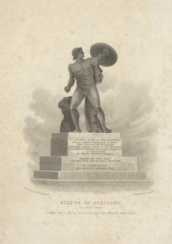 Samuel Freeman Statue of Achilles in Hyde Park