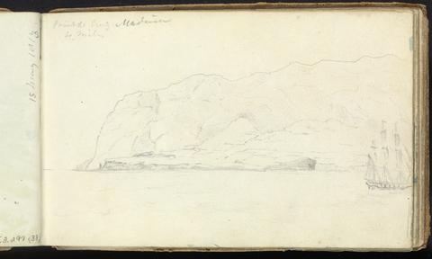 Thomas Bradshaw Album of Landscape and Figure Studies: The Coast at Point de Cruz, Madeira