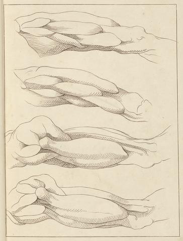 Hamlet Winstanley Anatomical Studies of Legs, October 13, 1716