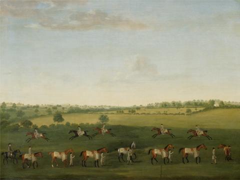 Francis Sartorius Sir Charles Warre Malet's String of Racehorses at Exercise