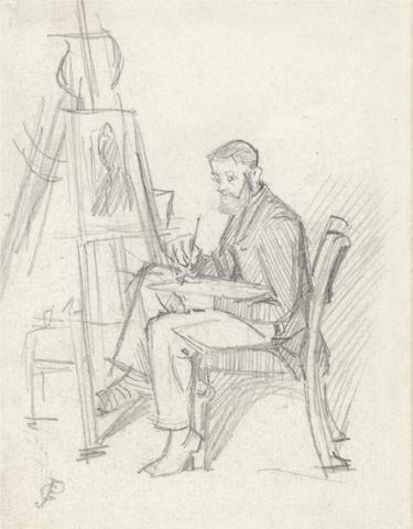 George John Pinwell Self Portrait