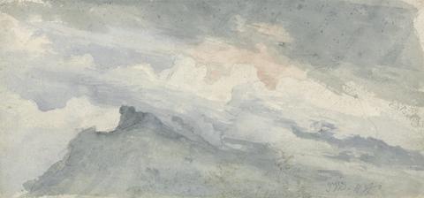 James Ward Study of a Hill Top and Sky