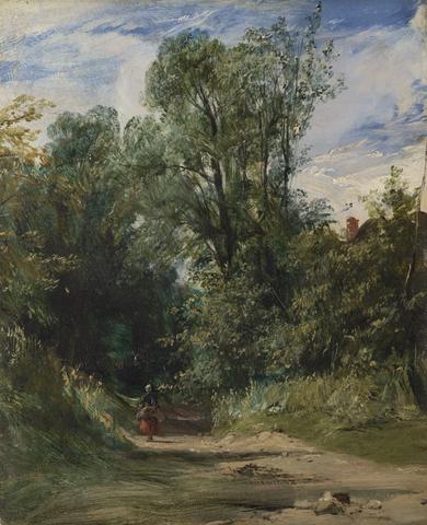 Richard Parkes Bonington A Wooded Lane
