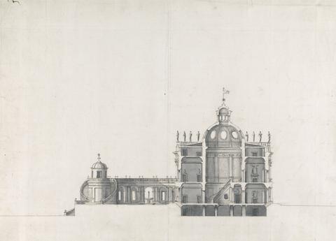 unknown artist Whitehall Palace, London: Section of Proposed Design