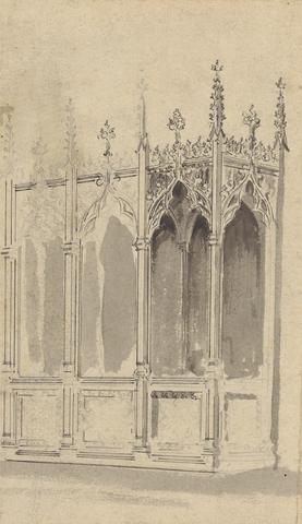 Augustus Welby Northmore Pugin Design for a Gothic Screen