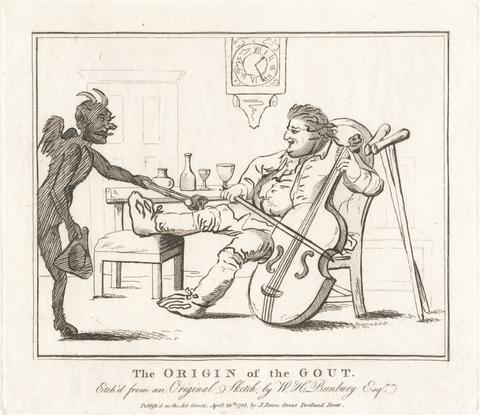 unknown artist The Origin of Gout
