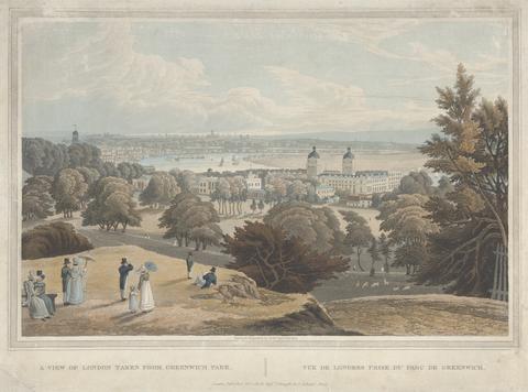 Robert Havell A View of London taken from Greenwich Park