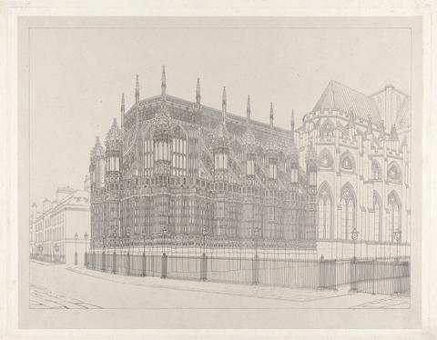 unknown artist North East View of Henry VII Chapel Westminster