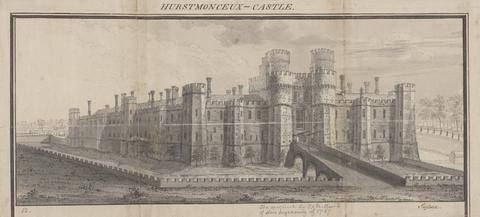 Samuel Buck Herstmonceux Castle, Sussex
