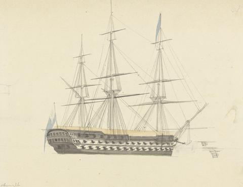 Joseph Cartwright Single Battleship, Stern Forward