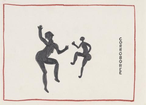 David Tremlett Drawing for Page 5 of "Rough Ride" - Corroboree