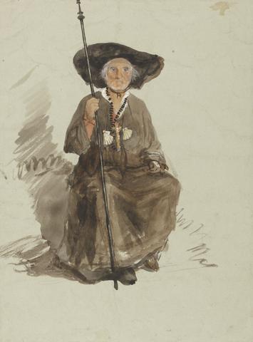Samuel Palmer Study of a Pilgrim