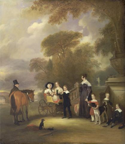 John Ferneley The Rev. and Mrs. Henry Palmer with their six younger children at Withcote Hall, Near Oakham, Leicestershire