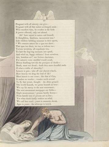 William Blake Young's Night Thoughts, Page 23, "We Censure Nature for a Span Too Short"