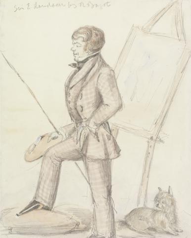 Richard Bagot Portrait of Sir Edwin Landseer, R.A. at his Easel