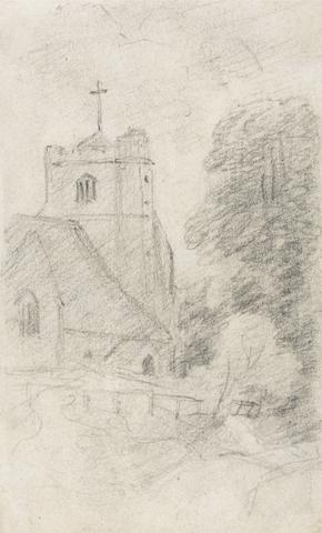 John Constable Leatherhead Church, Near Epsom, from the Northeast