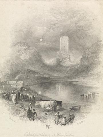 William Miller Sandy Knowe, or Smailholm Tower (Vignette)