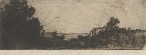 Sir David Young Cameron Landscape with Trees [North Italian Set: No. 26]