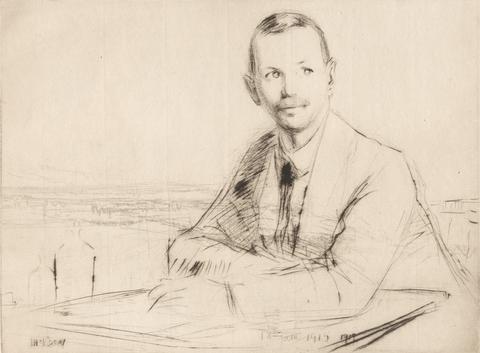 James McBey Portrait of Martin Hardie Esq.