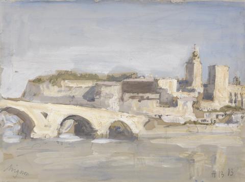 Hercules Brabazon Brabazon Avignon: Bridge over a River