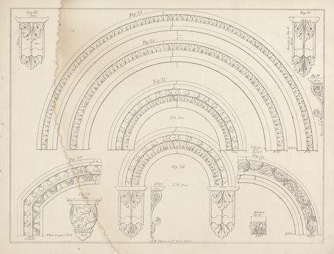 unknown artist Designs for Architectural Ornamentation: Arched Friezes