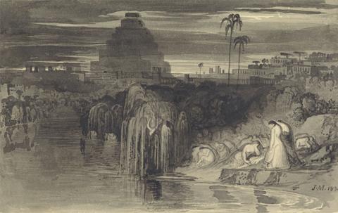 John Martin The Daughters of Jerusalem Weeping by the Waters of Babylon
