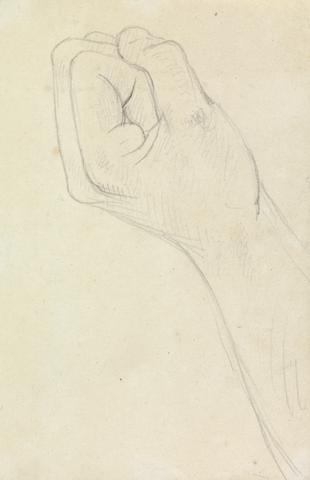 Benjamin Robert Haydon Study of a Hand, Balled into a Fist