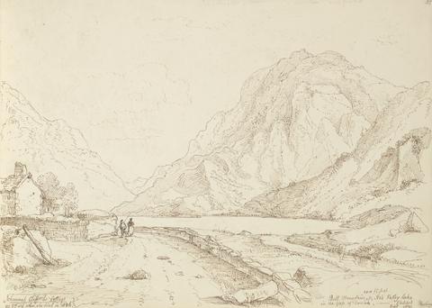 Capt. Thomas Hastings Bull Mountain and Ash Valley Lake in the Gap of Dunloh, September 1841
