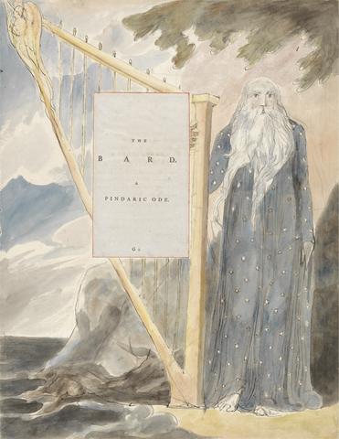 William Blake The Poems of Thomas Gray, Design 53, "The Bard."