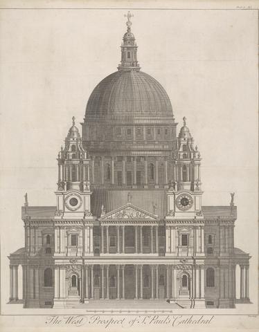 William Henry Toms The West Prospect of St. Pauls Cathedral