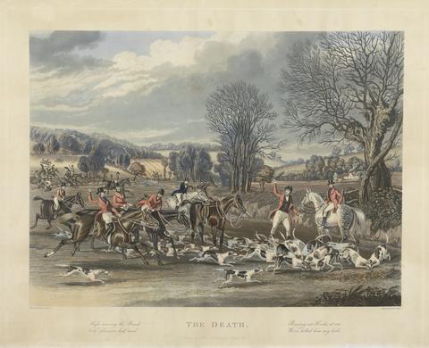 Charles Hunt Fox-Hunting [set of four]: 4. The Death