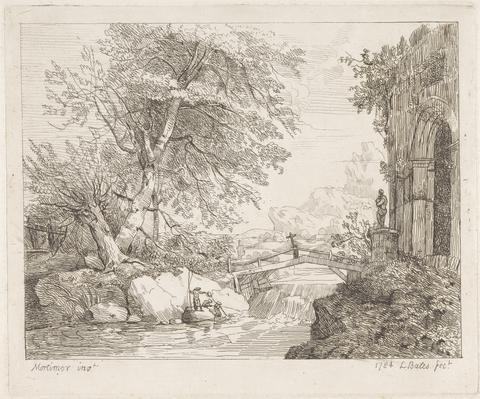 Lydia Bates Landscape with Classical Ruins