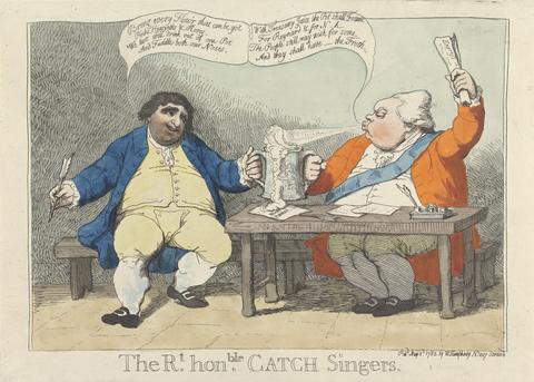 James Gillray The R't Hon'ble Catch Singers