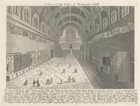unknown artist A view of the inside of Westminster Hall