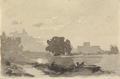 Thomas Sully Landscape with Castle in Background