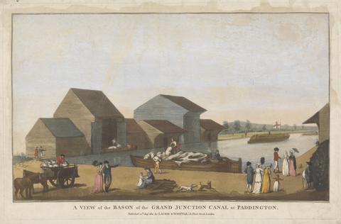 unknown artist A View of the Bason of the Grand Junction Canal of Paddington