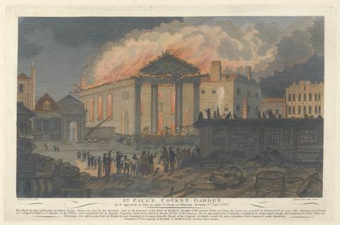 John Scott St. Paul's Covent Garden during the Fire on 17 September 1795