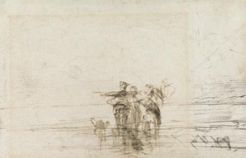 Thomas Creswick Shrimpers on the Shore