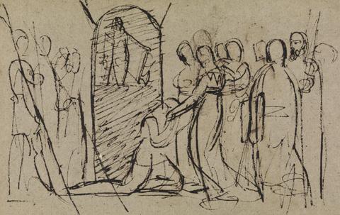 Benjamin Robert Haydon Study of Mary, Queen of Scots, Going to Execution