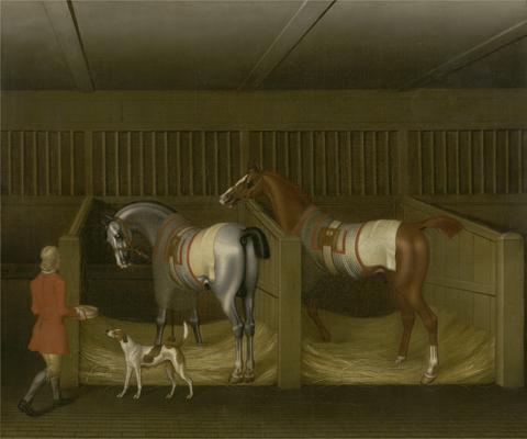 James Seymour The Stables and Two Famous Running Horses belonging to His Grace, the Duke of Bolton