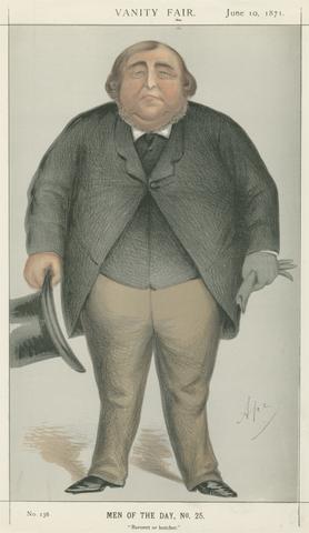 Carlo Pellegrini Politicians - Vanity Fair. 'Baronet or butcher'. Sir Roger Doughty Tichborne. 10 June 1871