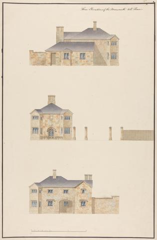 Sir Jeffry Wyatville Monmouth Toll House: Three Elevations